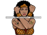 Tattoo Nubian Goddess PNG Files For Print Not For Cutting