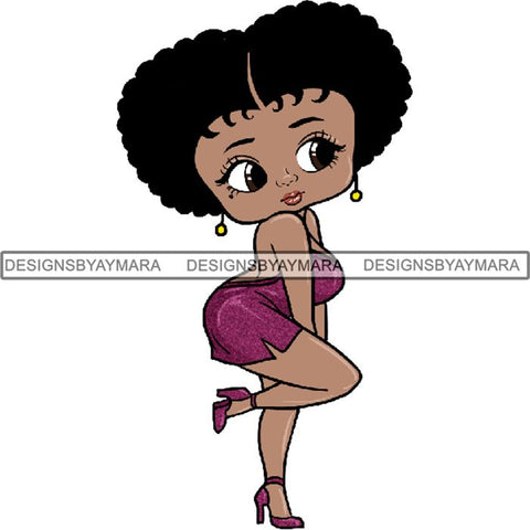 Afro Sexy Queen Betty SVG Cutting Files For Cricut and Silhouette