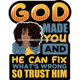 Afro Woman God Lord Life Quotes SVG Cutting Files For Silhouette and Cricut and More!