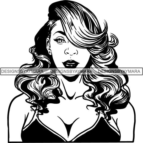 Afro Latina Woman SVG Cutting Files For Silhouette Cricut and More