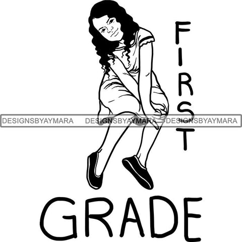 Back to School Kid Student Education Supplies .SVG Cut Files for Silhouette and Cutting