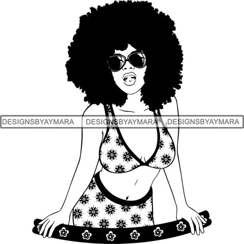 Afro Latina Woman SVG Cutting Files For Silhouette Cricut and More