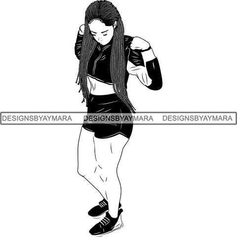 Afro Latina Woman SVG Cutting Files For Silhouette Cricut and More