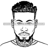 Attractive Man Bearded Hipster Model Fashion Male Guy Stylish Mustache Close-up Sexy Macho Manly SVG Files For Cutting