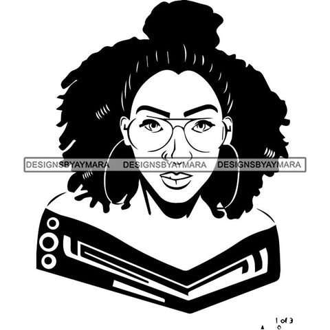 Afro Lady Black Goddess Melanin Dark Latina Morena SVG Files For Cutting and More!