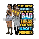 Best Friends Forever Buddy Sister Girlfriends Quotes SVG Files For Cutting and More!
