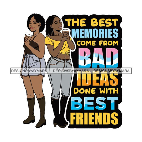 Best Friends Forever Buddy Sister Girlfriends Quotes SVG Files For Cutting and More!