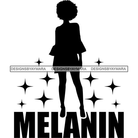 Black Queen Afro Woman Silhouette Designs Goddess Praying Blessed Life Diva SVG Files For Cutting and More!