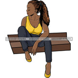Afro Black Woman Sister-lock Hairstyle Beautiful Diva .SVG Cutting Files For Silhouette Cricut and More!