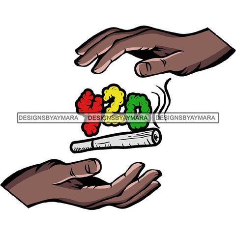 Rasta High Life Smoking Weed Everyday 420 Cannabis Pot Head Weed Leaf Grass Marijuana Joint Blunt Stoned SVG Cutting Files