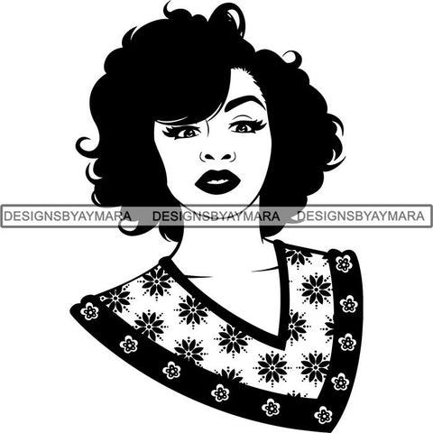 Afro Latina Woman SVG Cutting Files For Silhouette Cricut and More