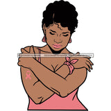 Strong Afro Woman SVG Cancer Survivor Cutting Files For Silhouette Cricut and More