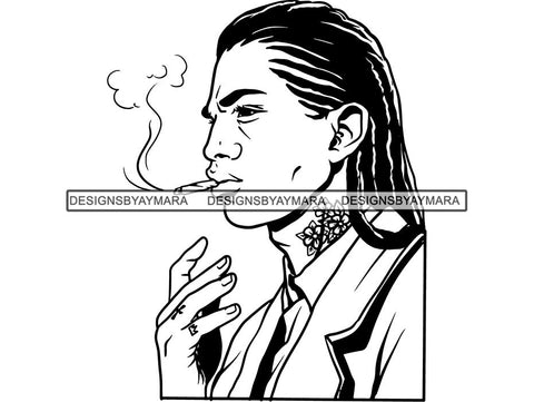 Man Smoking Weed Blunt Cannabis Medical Marijuana Mary Jane Pot Stone High Life Smoker Smoking Smoke 420 Drug .SVG Cut Files for Silhouette and Cricut