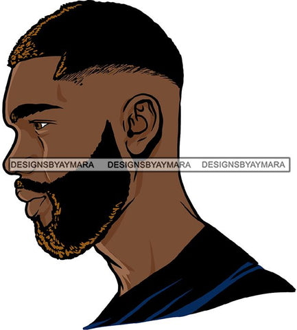 Attractive Black Man Bearded Hipster Model Fashion Male Guy Hombre Masculino Guapo Stylish Close-up Sexy Macho Manly SVG Files For Cutting