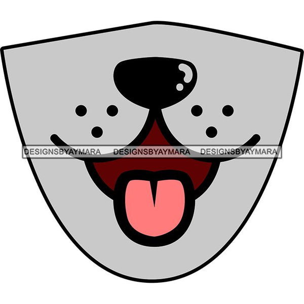 Funny Half Face Cute Designs For Mask Virus Protection SVG Cutting Files