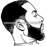 Attractive Man Bearded Hipster Model Fashion Male Guy Stylish Mustache Close-up Sexy Macho Manly SVG Files For Cutting