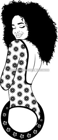 Afro Queen Goddess Melanin Nubian Glamour .SVG Cutting Files For Silhouette and Cricut