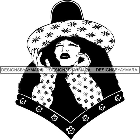 Afro Latina Woman SVG Cutting Files For Silhouette Cricut and More