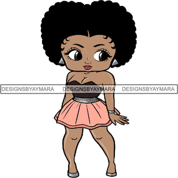 Afro Sexy Queen Betty SVG Cutting Files For Cricut and Silhouette