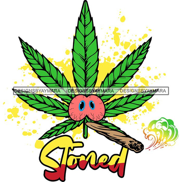 Weed Leaf Dope Cannabis Medical Marijuana Joint Blunt High Life SVG Cutting Files