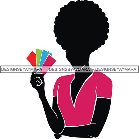Afro Craft Lady SVG Cutting Files For Silhouette Cricut and More
