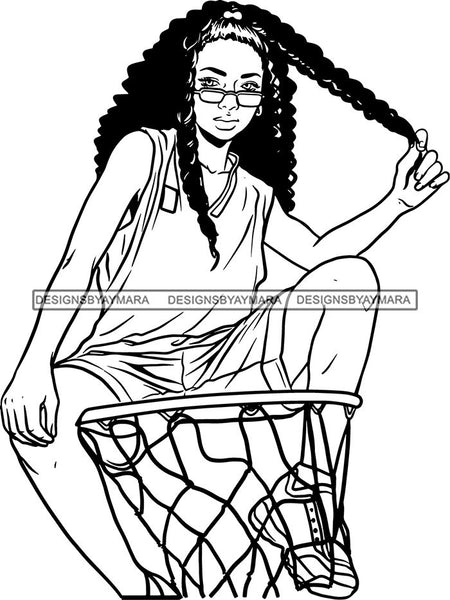 Ghetto Woman Face American Gangster Urban Swag Hip Hop Girl .SVG Cutting Files For Silhouette Cricut and More!