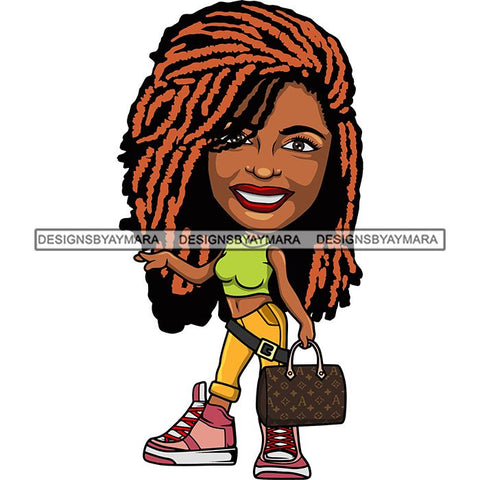 Cute Afro Lola Boss Lady Summer Fashion Dope Diva Glamour .SVG Cutting
