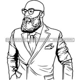 Attractive Man Bearded Hipster Model Fashion Male Guy Stylish Mustache Close-up Sexy Macho Manly SVG Files For Cutting