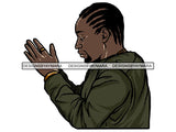 Man Praying God PNG Print File Not For Cutting