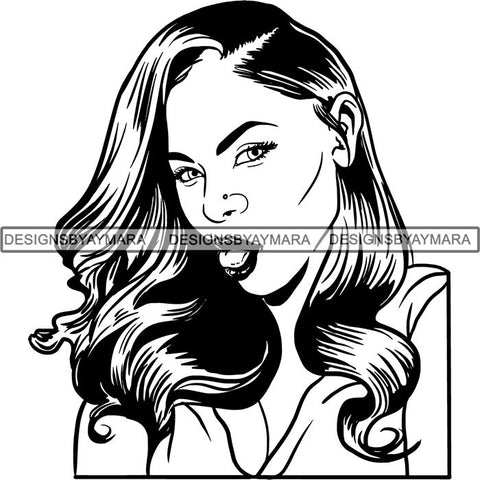 Afro Latina Woman SVG Cutting Files For Silhouette Cricut and More
