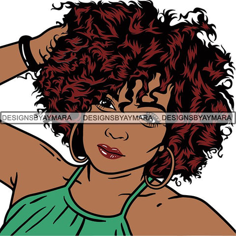 Afro Woman Goddess Diva Melanin Love Sensual .SVG Cut Files For Silhouette and Cricut and More!