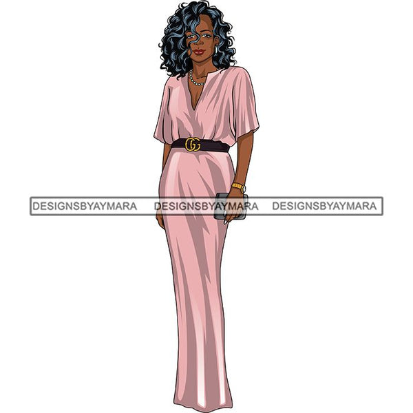 Bundle 6 Classy Afro Woman African American Goddess SVG PNG JPG Cutting Files