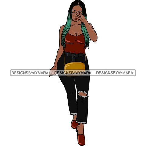 Fashion Diva Glamour Afro Classy Sexy Lady SVG PNG JPG Vector Files For Cutting and More