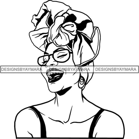 Afro Latina Woman SVG Cutting Files For Silhouette Cricut and More