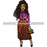 Afro Classy Lola Elegance Glamour Church Lady .SVG Clipart Vector Cutting Files For Circuit Silhouette Cricut and More!