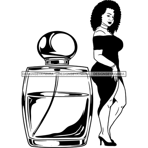 Afro Woman SVG Make Up Goddess Cutting Files For Cricut Silhouette and Much More