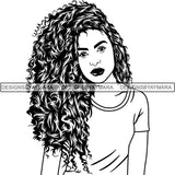 Afro Lady Black Goddess Melanin Dark Latina Morena SVG Files For Cutting and More!