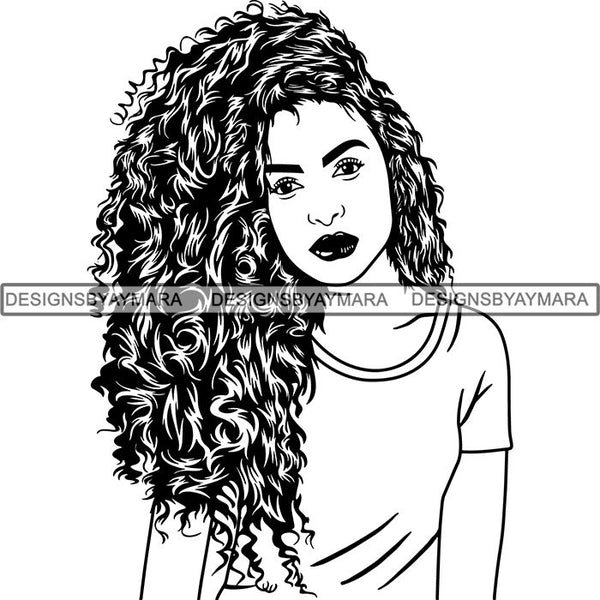 Afro Lady Black Goddess Melanin Dark Latina Morena SVG Files For Cutti ...