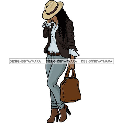 Fashion Diva Glamour Afro Woman Classy Sexy Lady SVG PNG JPG Vector Files For Cutting and More