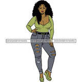 BBW Thick Thigh Woman Sassy Exotic Curvy Big Bone Goddess .SVG Cutting Files For Silhouette and Cricut and More!