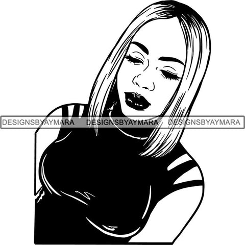 Afro Latina Woman SVG Cutting Files For Silhouette Cricut and More
