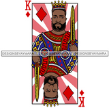 Ace King Man Royalty Blackjack Casino Card Game Attractive Black Man Bearded Hipster Male Guy Hombre Macho Manly SVG Files For Cutting