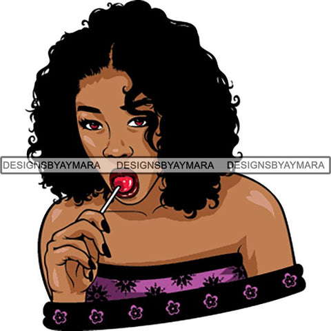 Afro Latin Woman SVG Curly Hairstyle Cutting Files For Silhouette Cricut and More