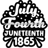 Juneteenth Celebration June 19 Emancipation Freedom Holiday African American History  SVG PNG JPG Vector Cutting Files