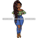 Afro Lola Sassy Exotic Curvy Thick Goddess .SVG Cutting Files For Silhouette and Cricut and More!