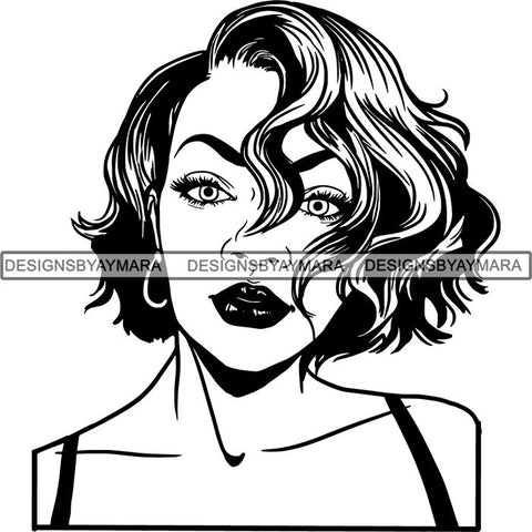 Afro Latina Woman SVG Cutting Files For Silhouette Cricut and More