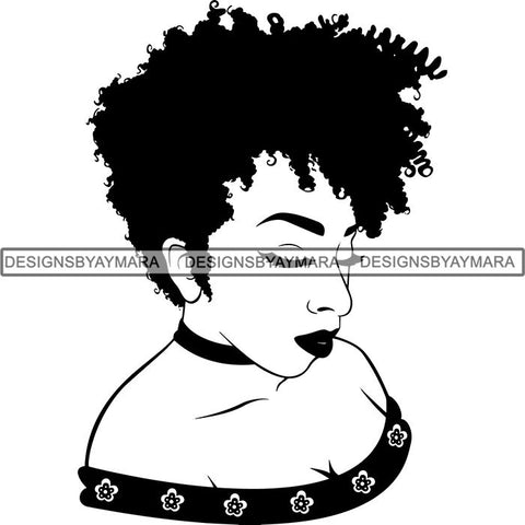 Afro Latina Woman SVG Cutting Files For Silhouette Cricut and More