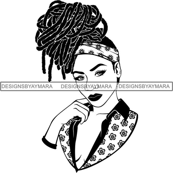 Afro Woman SVG Cut Files For Silhouette and Cricut