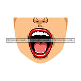 Funny Half Face Cute Designs For Mask Virus Protection SVG Cutting Files