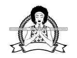 Classy Lady Praying God SVG Cut Files For Silhouette Cricut and More.